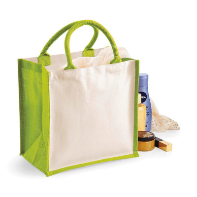 Printers Midi Jute Tote